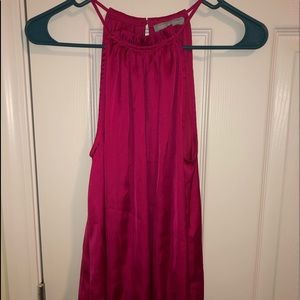 Hot Pink Silk Top
